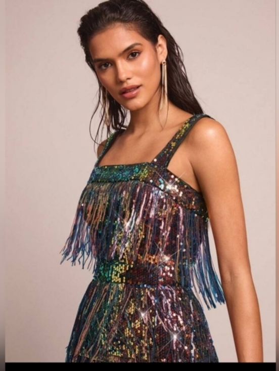 Madame Alexander Dresses & Skirts - Madame Alexander Multicolor Sequin Fringe Dress